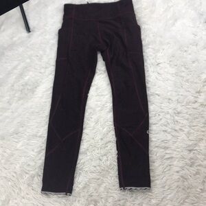 Lululemon Tight Stuff Tight II (25") Granulite Garnet Black